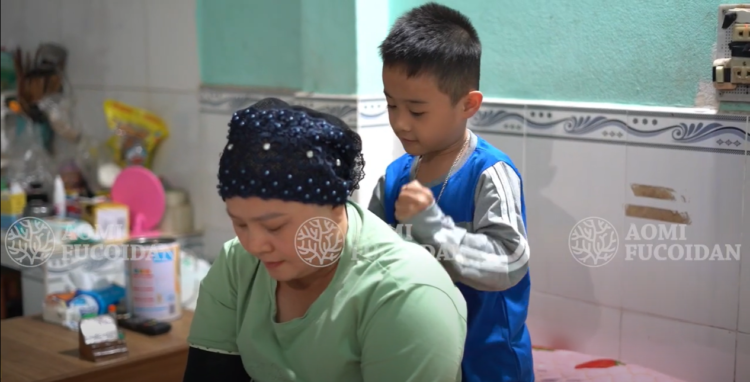 Con trai là nguồn động lực của chị Thu