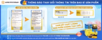 Thông báo thay đổi