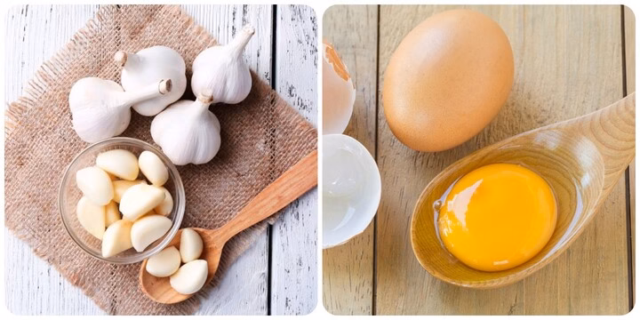 trứng gà kị tỏi